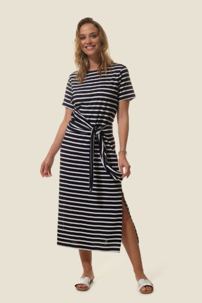 Robe longue fluide rayée Flamisse