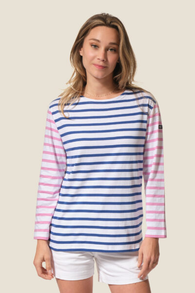 Tee-shirt marinière manches longues bicolore Ballast