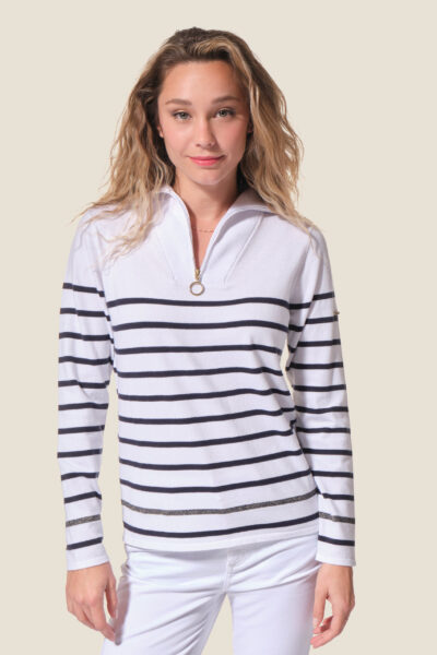 Pull rayé col camionneur Tamala