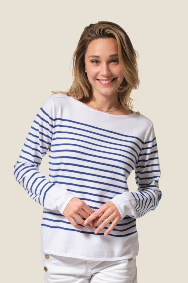 Pull femme en maille fine Sollange