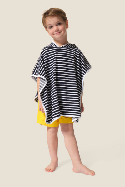 Mixed terry poncho Abou