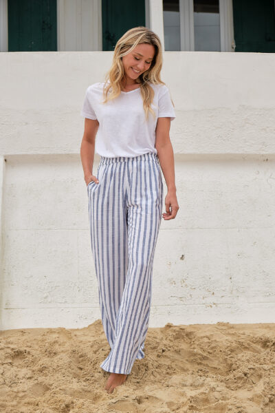 Tee-shirt pour femme uni manches courtes Hublot Mode Marine