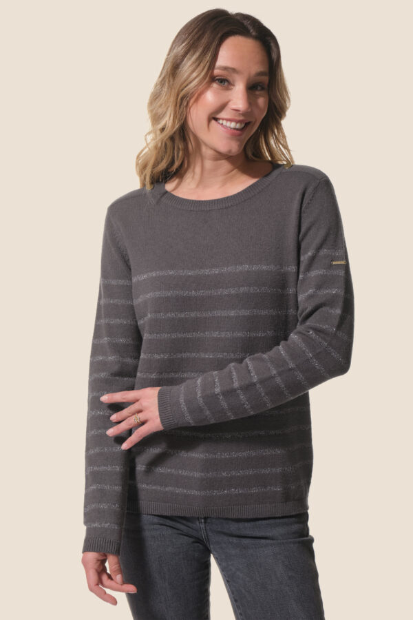Pull Marinière femme VISCOSE et LUREX Mosaline