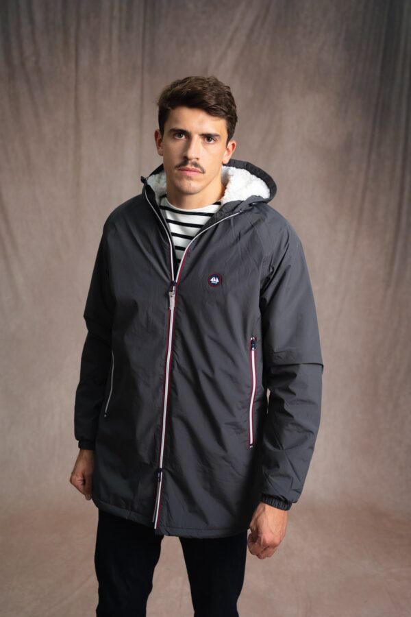 Coupe-vent long mixte doublé sherpa Pluton