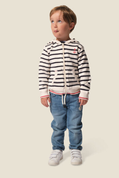 Veste enfant zippée à capuche Bozzetto