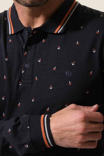 Polo homme manches longues Beauvel