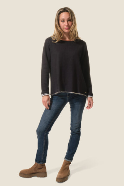 Pull femme effet 2 en 1 Fria