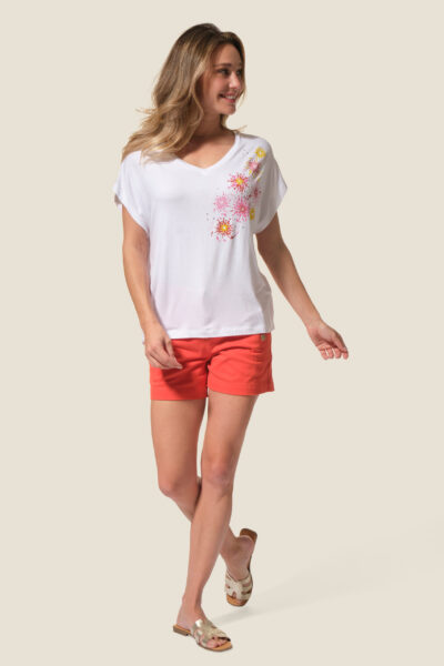 Tee-shirt femme manches courtes Emiko