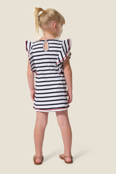 Robe fille manches courtes Rosée