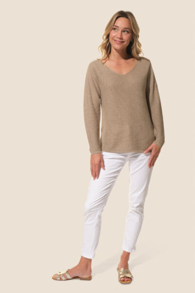 Pull femme col V Melissa