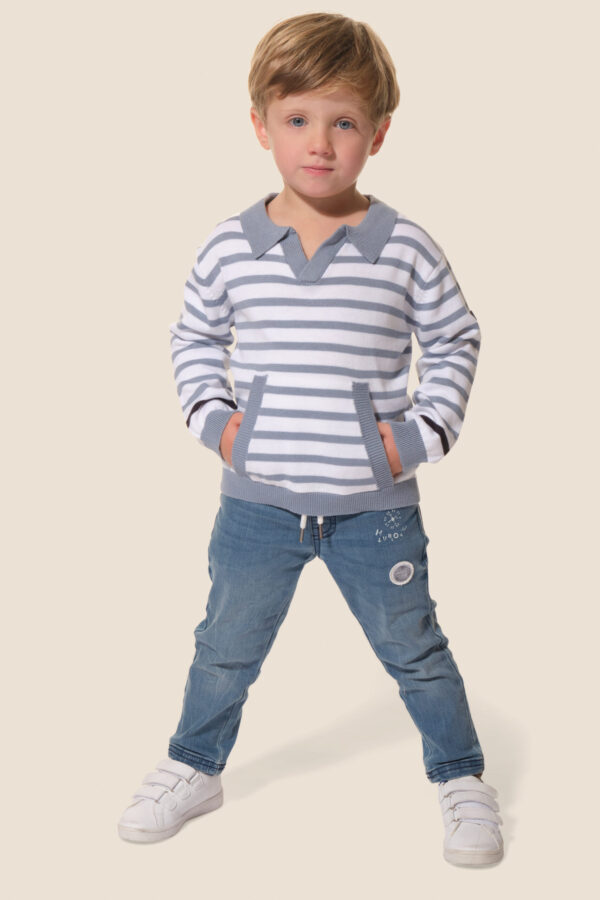 Pull garçon esprit polo Dylan