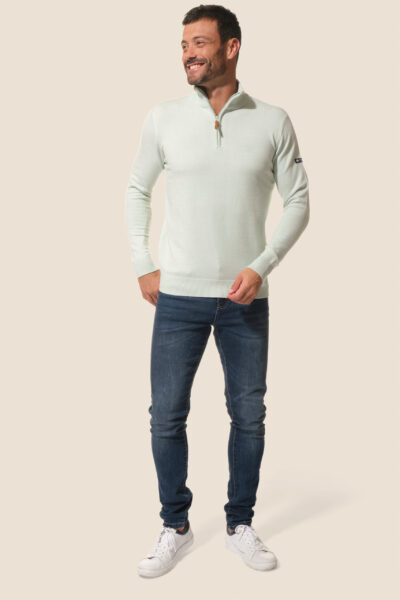 Gilet homme en maille zippé Hublot Mode Marine