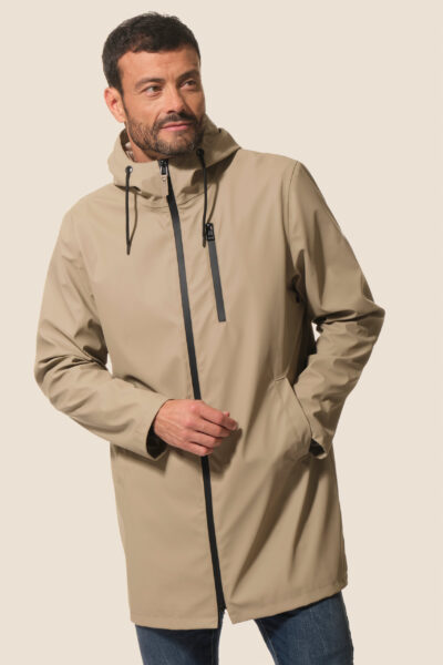 Ciré imperméable 3/4 homme zip contrasté Hublot Mode Marine