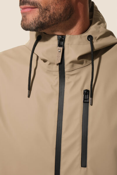 Ciré imperméable 3/4 homme zip contrasté Hublot Mode Marine