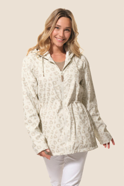 Ciré imperméable imprimé léopard pour femme Eva