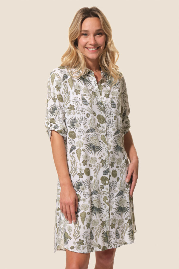 Robe chemise imprimée femme Hilda