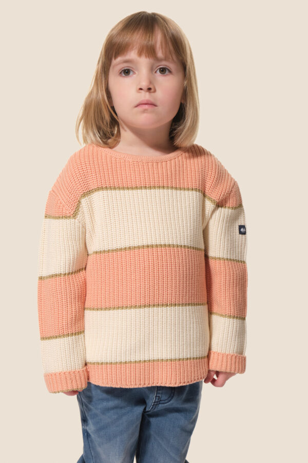 Pull fille col rond Sylvie