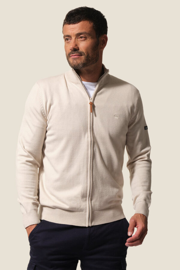 Veste zippée en maille Paul