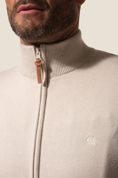 Gilet homme en maille zippé Hublot Mode Marine