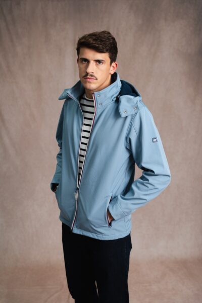 Veste softshell homme zippée avec capuche amovible Jason