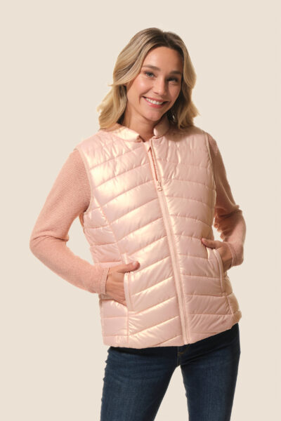 Doudoune sans manches métallisée pour femme Hublot Mode Marine