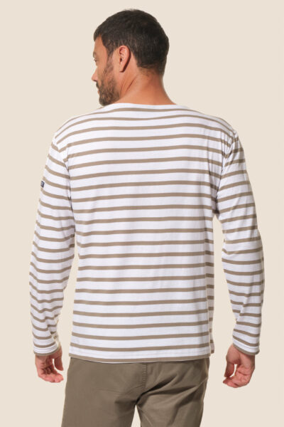 Marinière homme manches longues, col bateau, Hublot Mode Marine