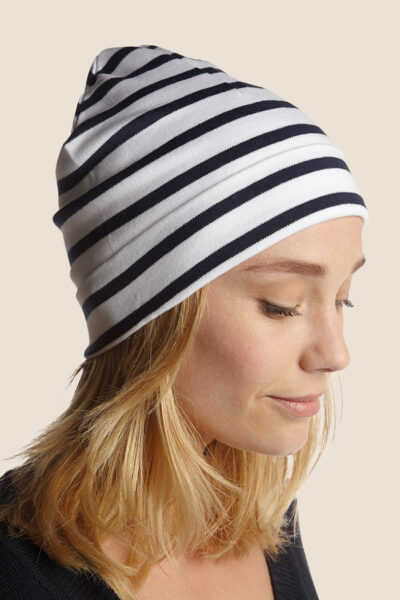 Bonnet mixte marin rayé en coton - Hublot Mode Marine