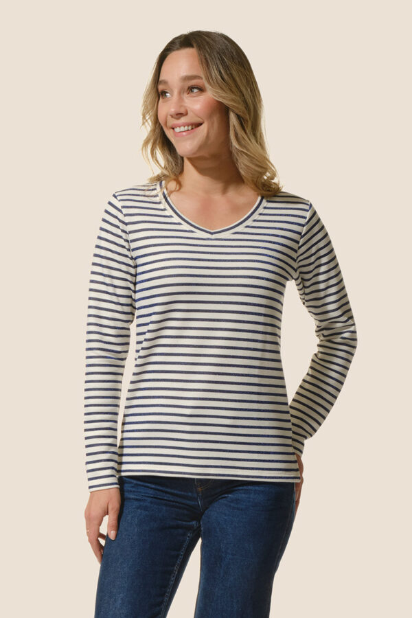 Tee-shirt femme rayé manches longues Alice