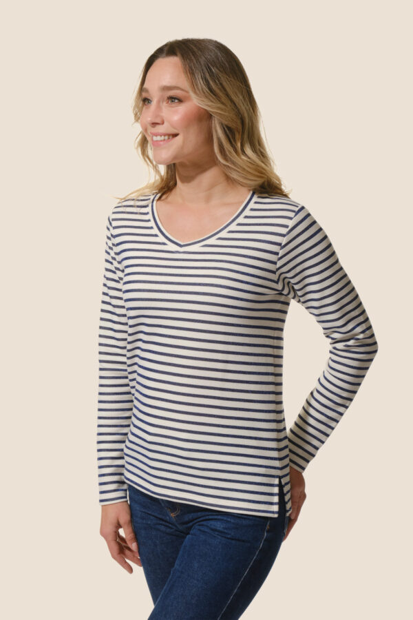 Tee-shirt femme rayé manches longues Alice