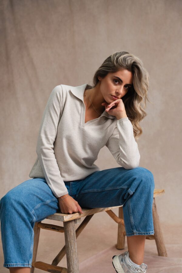 Pull femme col V Serena