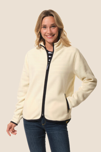 Veste femme en polaire zippée col montant Yvane