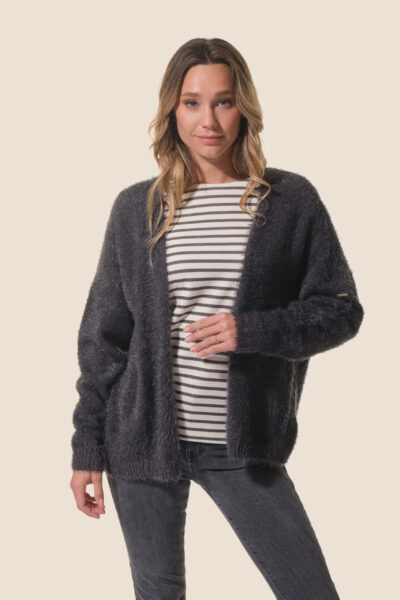 Gilet femme en maille pilou pilou Paula