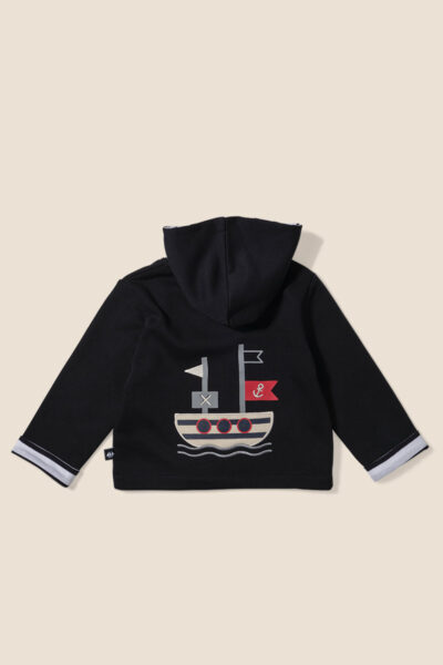 Veste bébé garçon zippée à capuche Cappy