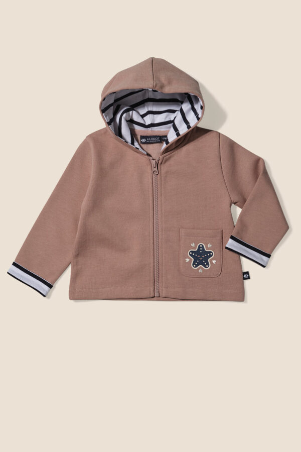 Veste bébé fille zippée Cappy