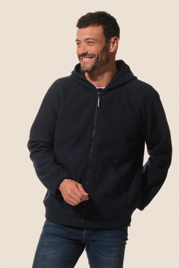 Veste homme zippée à capuche Rex