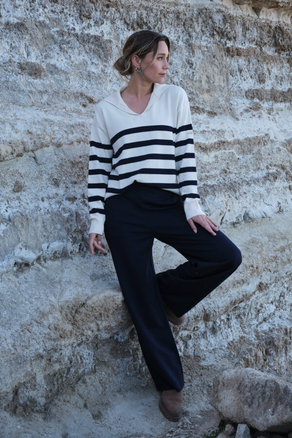 Pull femme avec col Vareuse Laurene