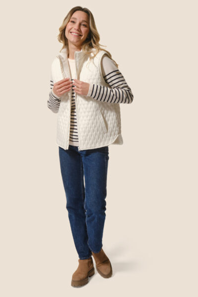 Veste femme zippée sans manches Claudia