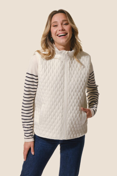 Veste femme zippée sans manches Claudia