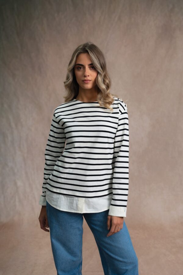 Tee-shirt rayé manches longues femme Catherine