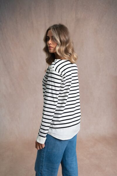 Tee-shirt rayé manches longues femme Catherine