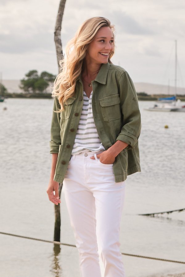 Veste femme en toile Raven