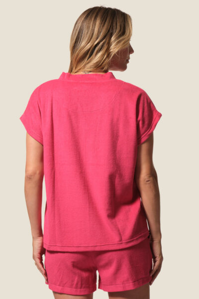 Tee-shirt femme en éponge manches courtes Malwina