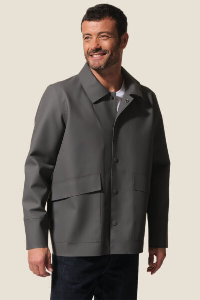 Ciré homme court en PU double face Boston