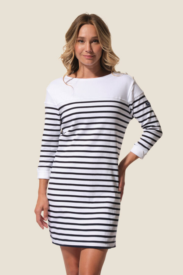 Robe femme manches 3/4 COTON Florence