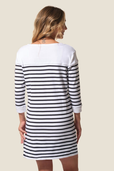 Robe femme rayée manches 3/4 Florence