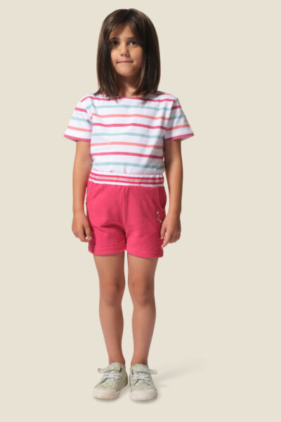 Short fille en éponge et taille élastiquée Wissa