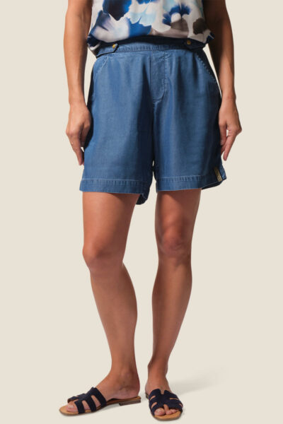 Short en tencel pour femme avec taille élastiquée Eveline