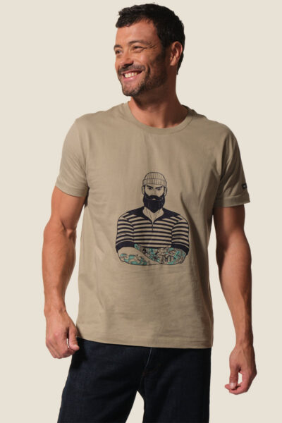 Tee-shirt homme en jersey. Coupe droite Daffi.