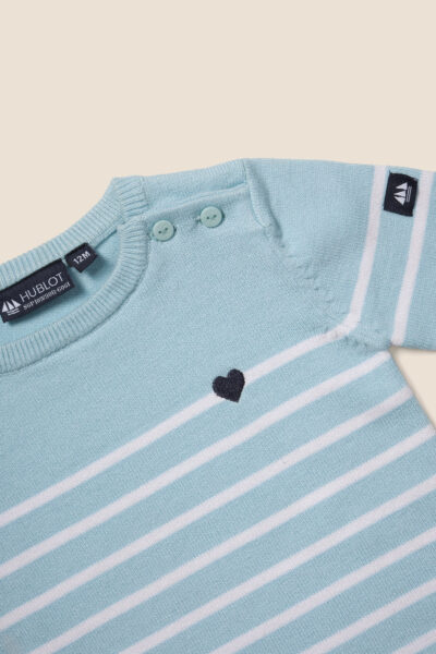 Pull bébé fille rayé Alouette