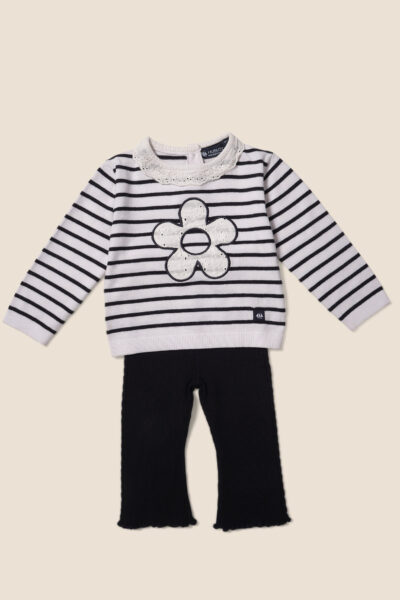 Ensemble bébé fille layette pull et pantalon Lison